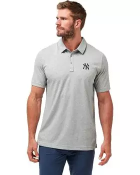Поло TravisMathew New York Yankees The Zinna Polo, цвет Heather Grey