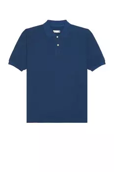 Поло Ts(S) Cotton Pique Jersey Big Shirt, синий