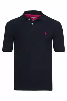 Поло U.S. Polo Assn. Basic, черный