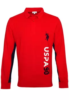 Поло U.S. Polo Assn., красный