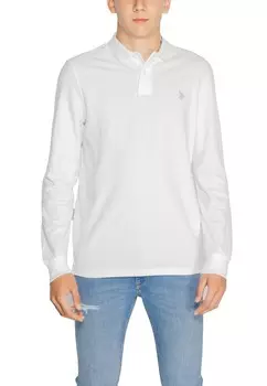 Поло U.S. Polo Assn. с длинным рукавом, белый