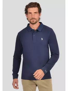 Поло U.S. Polo Assn., темно-синий