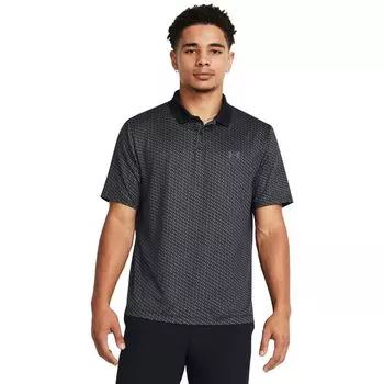 Поло Under Armour Golf Performance 3.0 Novelty Polo, цвет Black/Castlerock/Black