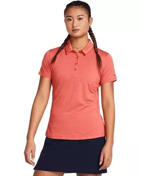 Поло Under Armour Playoff Short Sleeve, цвет Red Solstice/Coho/Midnight Navy