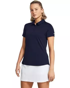 Поло Under Armour Playoff Short Sleeve, цвет Midnight Navy/Midnight Navy/Halo Gray
