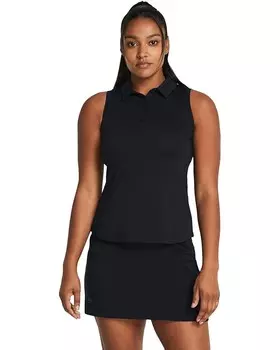 Поло Under Armour Playoff Sleeveless, цвет Black/Black/Halo Gray