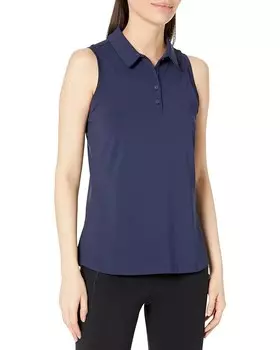 Поло Under Armour Playoff Sleeveless, цвет Midnight Navy/Jet Gray/Metallic Silver