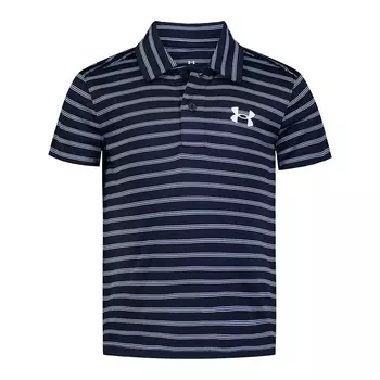 Поло Under Armour UA Matchplay с короткими рукавами для мальчиков 4–7 лет, темно-синий