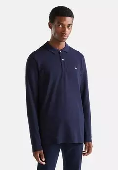 Поло United Colors of Benetton, синий