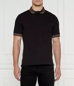 Поло Versace Jeans Couture Regular Fit, черный