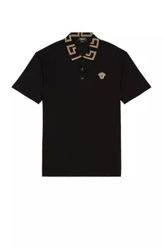 Поло Versace Taylor Fit, черный