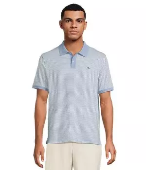 Поло Vineyard Vines Stripe Edgartown Pique Polo, цвет Club Blue
