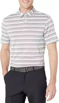 Поло в двухцветную полоску adidas, цвет Grey Three