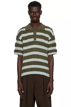 Поло в полоску с пузырьковым узором Andersson Bell, мультиколор