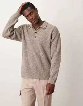 Поло в стиле рыбака в камне New Look