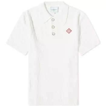 Поло вязки букле Casablanca, белый