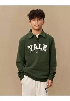 Поло YALE COLLEGE UNISEX Les Deux, темно-зеленый