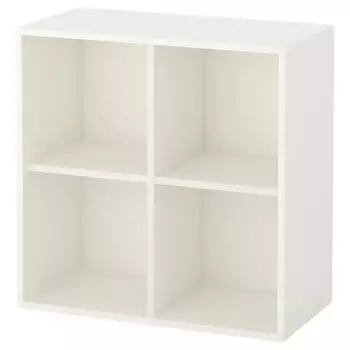 Полочный элемент на 4 отделения, настенный, белый, 70х35х70 см, EKET IKEA