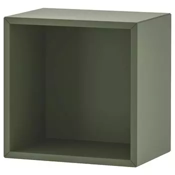 Полочный элемент настенный, серо-зеленый, 35x25x35 см, EKET IKEA
