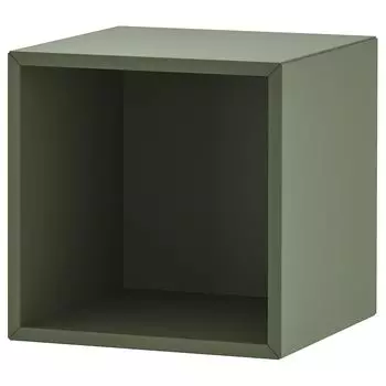 Полочный элемент настенный, серо-зеленый, 35x35x35 см, EKET IKEA