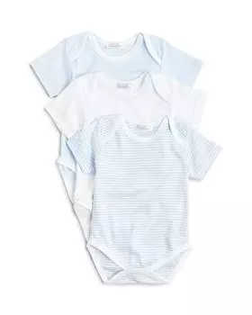 Полоса для мальчиков и amp; Однотонное боди, 3 шт. — для малышей Kissy Kissy, цвет Blue