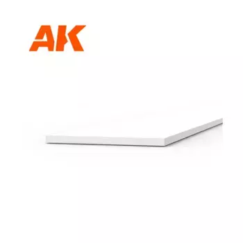 Полоса стирола - 0,3 х 5 х 350 мм., High Quality Modeling Styrene