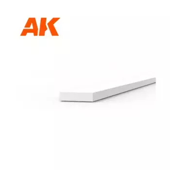 Полоса стирола - 0,5 х 2 х 350 мм., High Quality Modeling Styrene