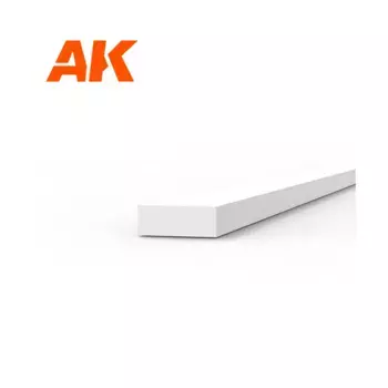 Полоса стирола - 0,75 х 2 х 350 мм., High Quality Modeling Styrene