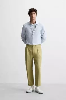 Полосатая эластичная рубашка ZARA, цвет stripes