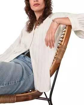 Полосатая блуза с длинным рукавом Whistles, слоновая кость/кремовый