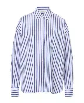 Полосатая блузка оверсайз из хлопка Ivy Oak, мультиколор