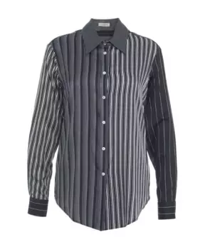 Полосатая блузка с круглым подолом Himon'S, синий