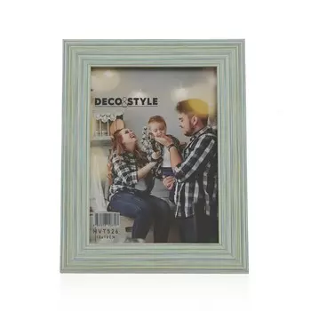 Полосатая фоторамка Deco&Style - синяя - 13x18 см