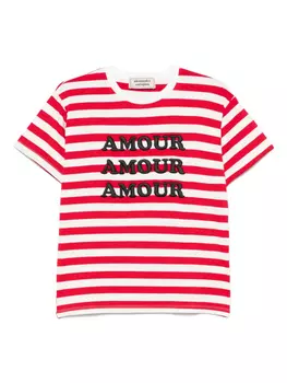 Полосатая футболка Алессандро Энрикеса Alessandro Enriquez, красный