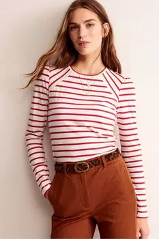 Полосатая футболка Arabella Boden, красный