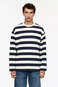 Полосатая футболка Arket, белый