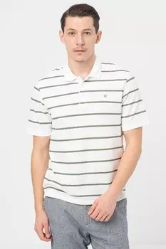 Полосатая футболка Bluwin с воротником Jack & Jones, белый