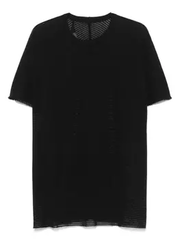 Полосатая футболка Boris Bidjan Saberi, черный