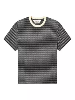 Полосатая футболка Brain Dead, черный