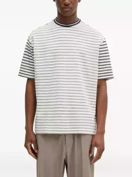 Полосатая футболка Breton с круглым вырезом Paul Smith, белый