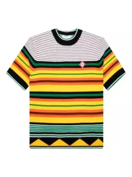 Полосатая футболка CASABLANCA, желтый