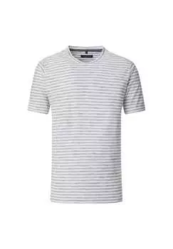 Полосатая футболка Casamoda, серый