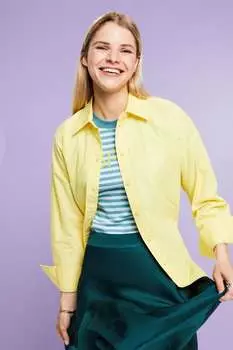 Полосатая футболка Esprit, синий