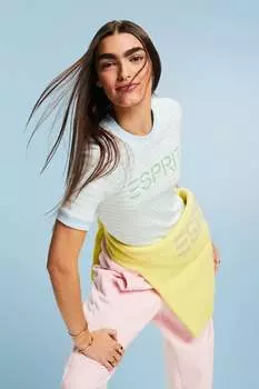 Полосатая футболка Esprit, синий