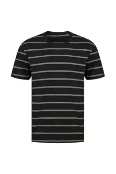 Полосатая футболка Front Row, черный