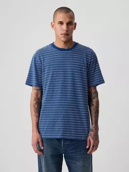 Полосатая футболка Gap, синий