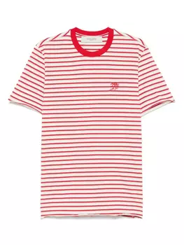 Полосатая футболка Golden Goose, белый