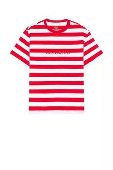 Полосатая футболка Guess Jeans, белый