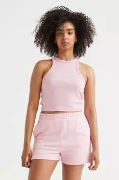 Полосатая футболка H&amp;M, светло-розовый