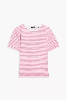 Полосатая футболка из хлопкового джерси ATM ANTHONY THOMAS MELILLO, розовый